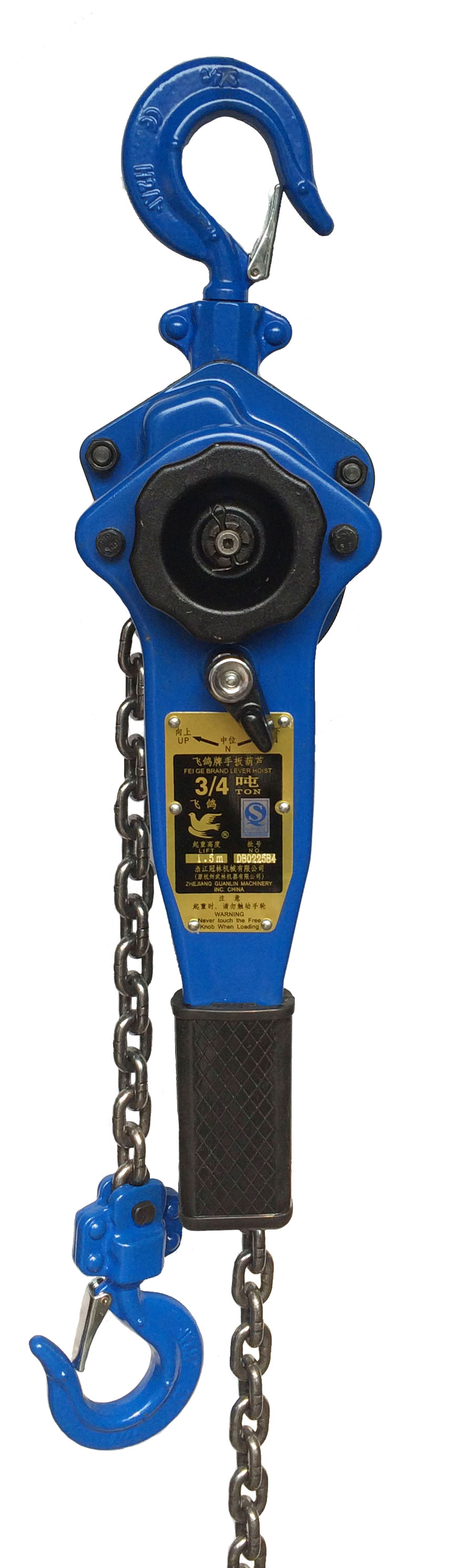 飛鴿手扳葫蘆0.75噸產(chǎn)品展示圖